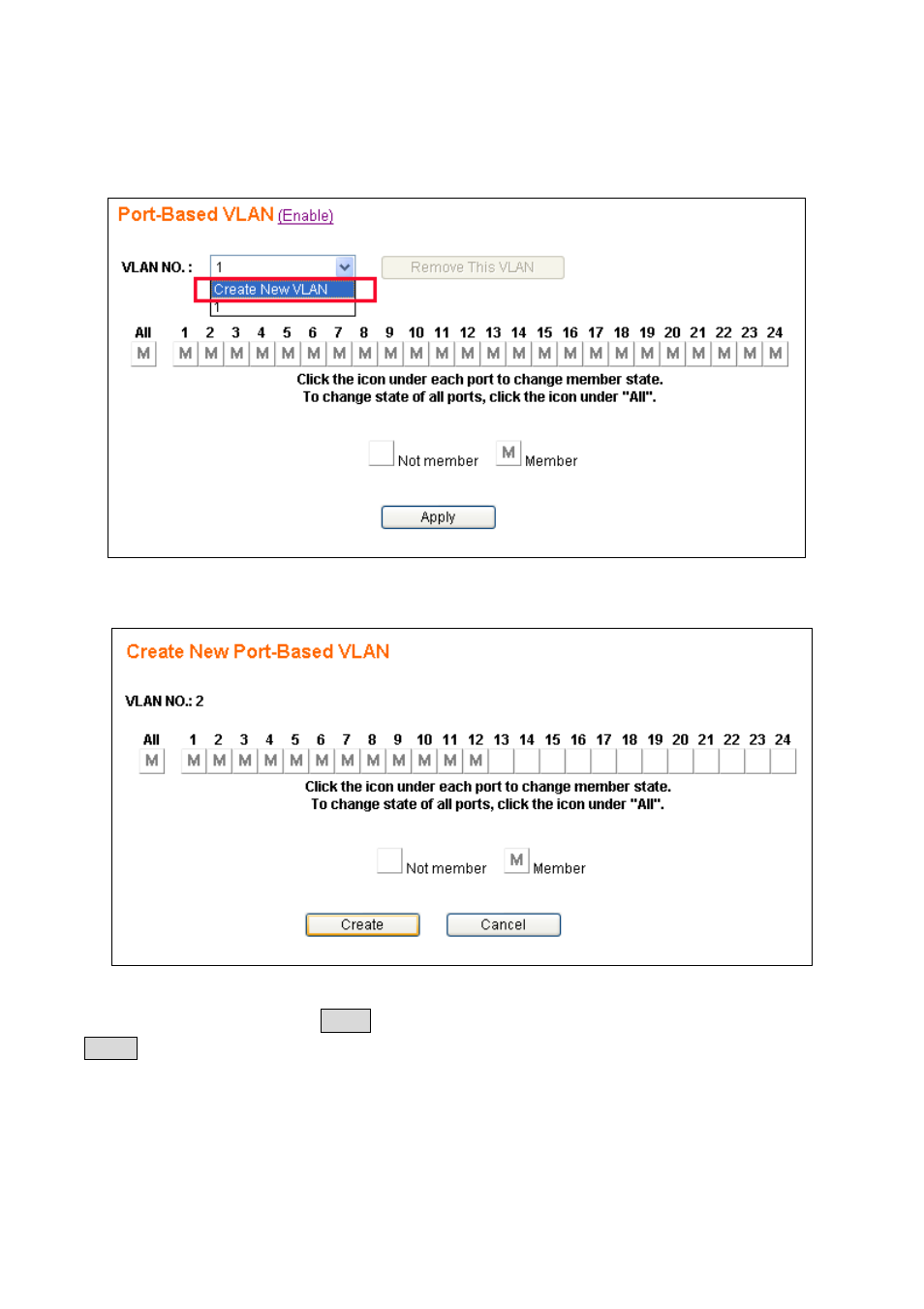 1 add port-based vlan groups | Lindy 25010 User Manual | Page 16 / 63