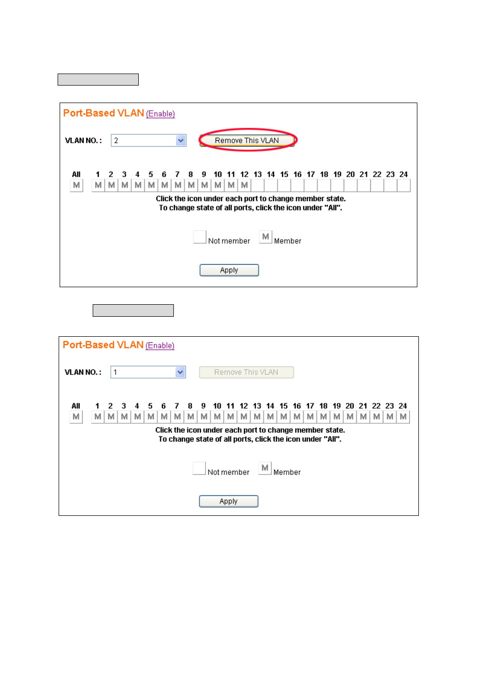 2 delete port-based vlan groups | Lindy 25010 User Manual | Page 18 / 63