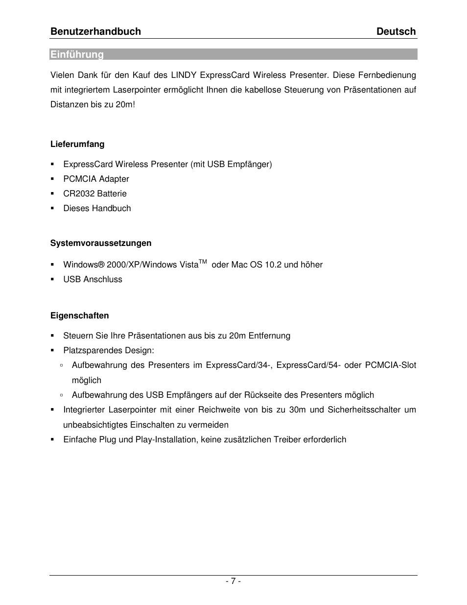 Lindy 51550 User Manual | Page 7 / 20