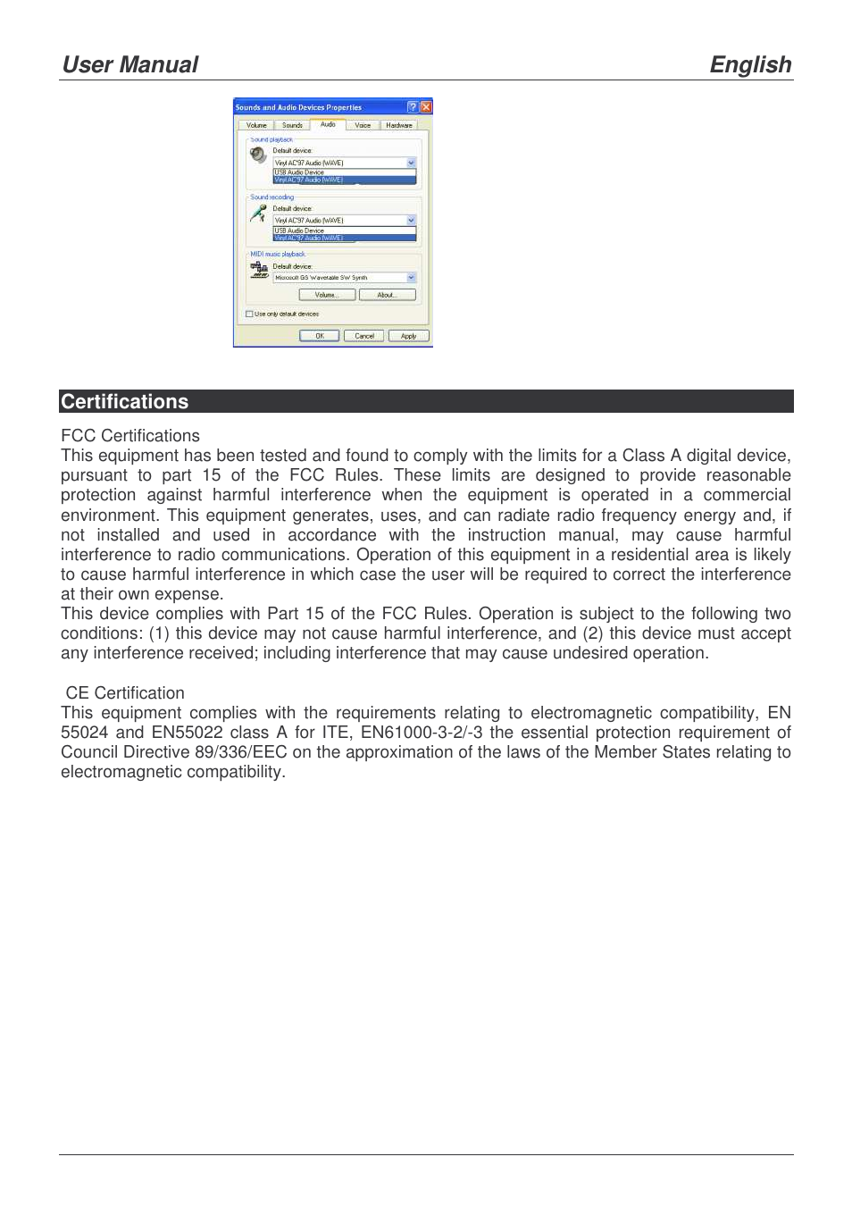 User manual english, Certifications | Lindy 42980 User Manual | Page 10 / 11