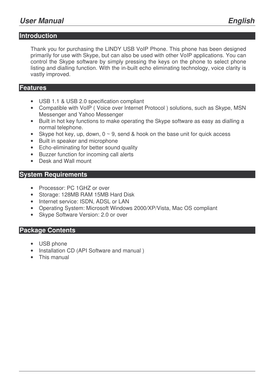 User manual english | Lindy 42980 User Manual | Page 3 / 11