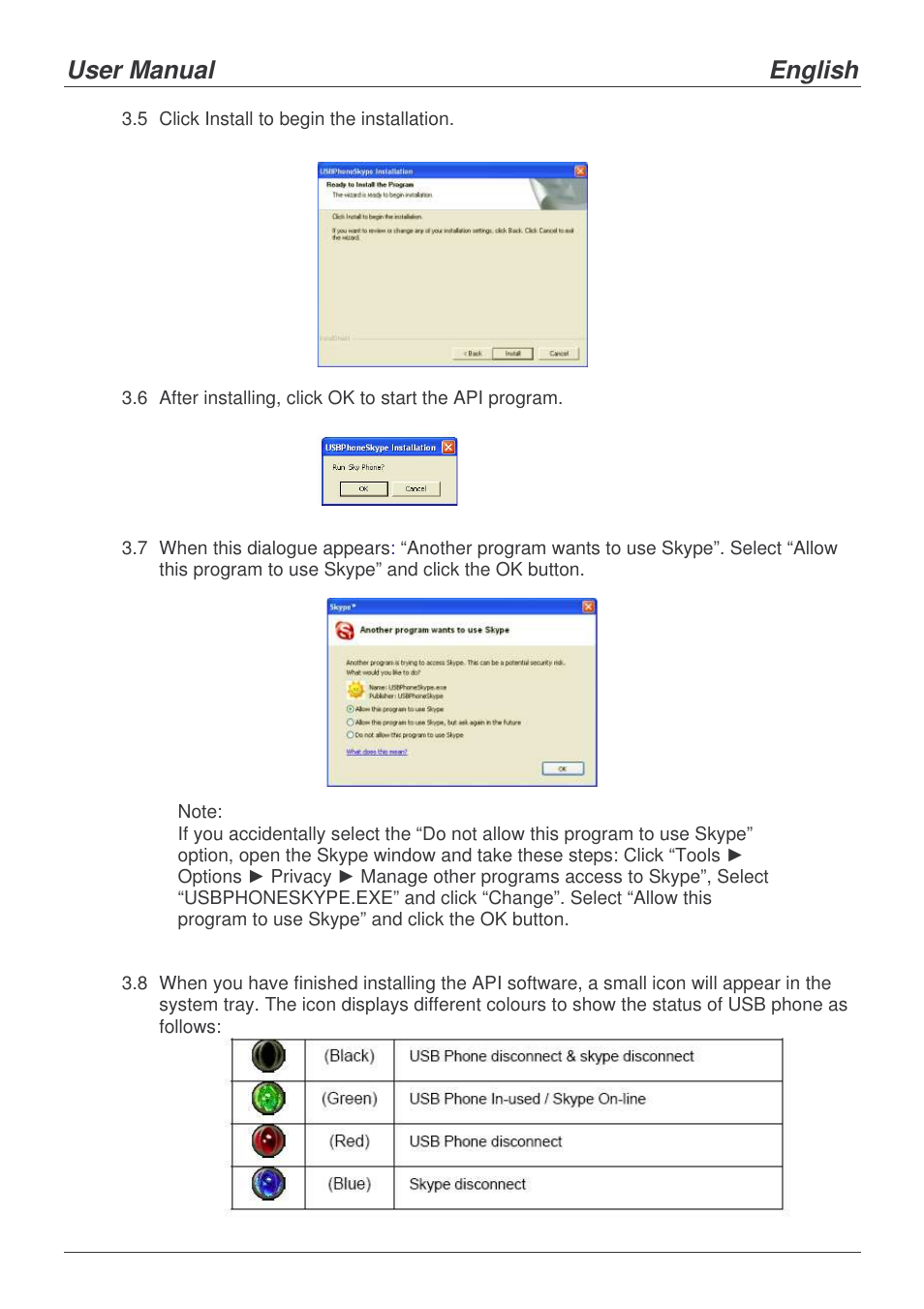 User manual english, 5 click install to begin the installation | Lindy 42980 User Manual | Page 6 / 11