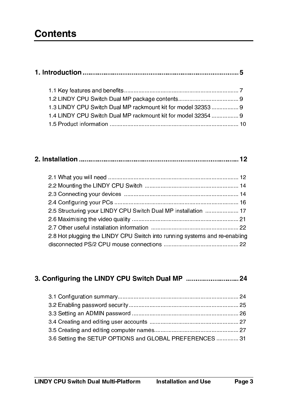 Lindy 32354 User Manual | Page 4 / 81
