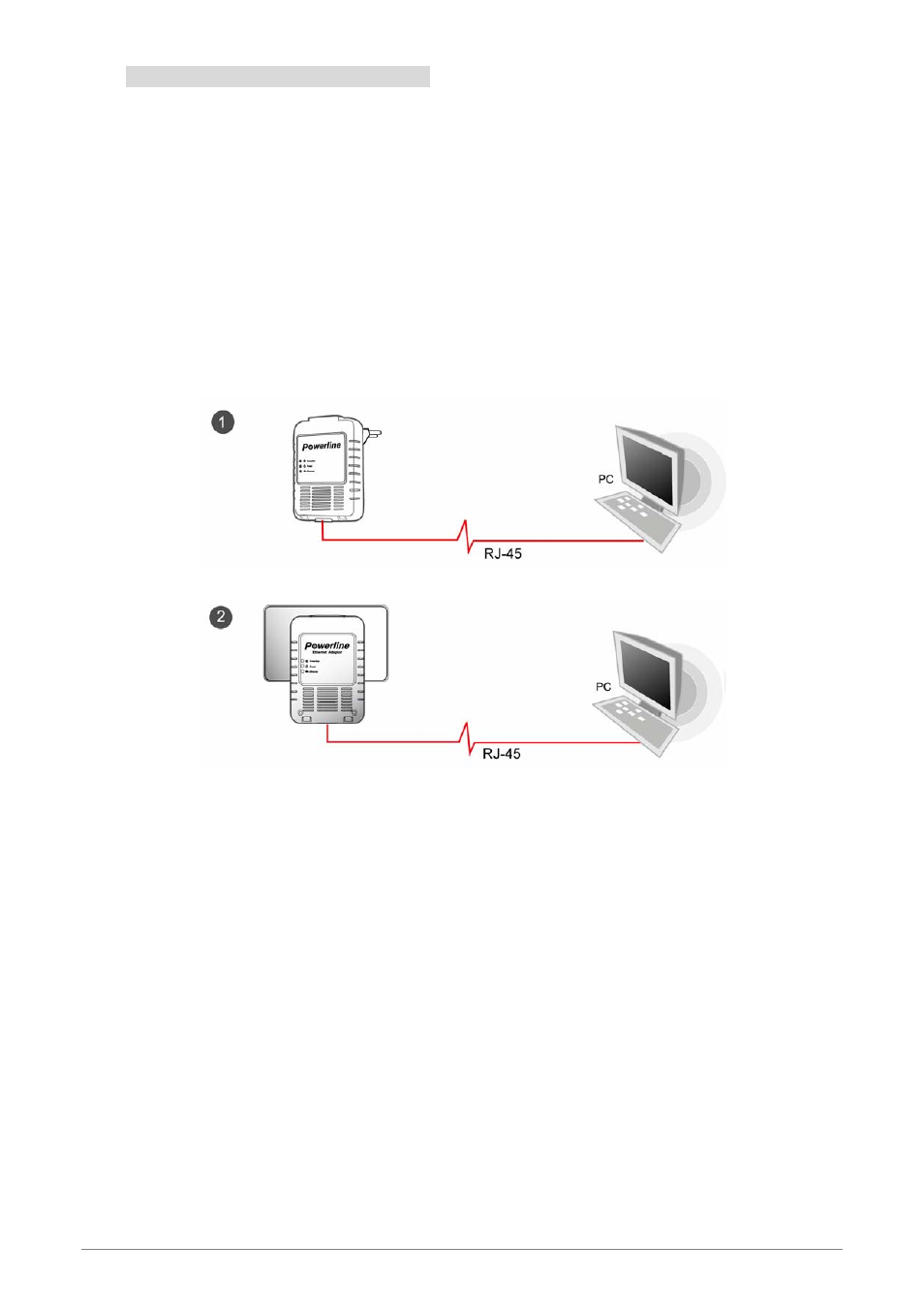 Hardware connection – computer | Lindy Ethernet Powerline Adaptor 25131 User Manual | Page 5 / 8