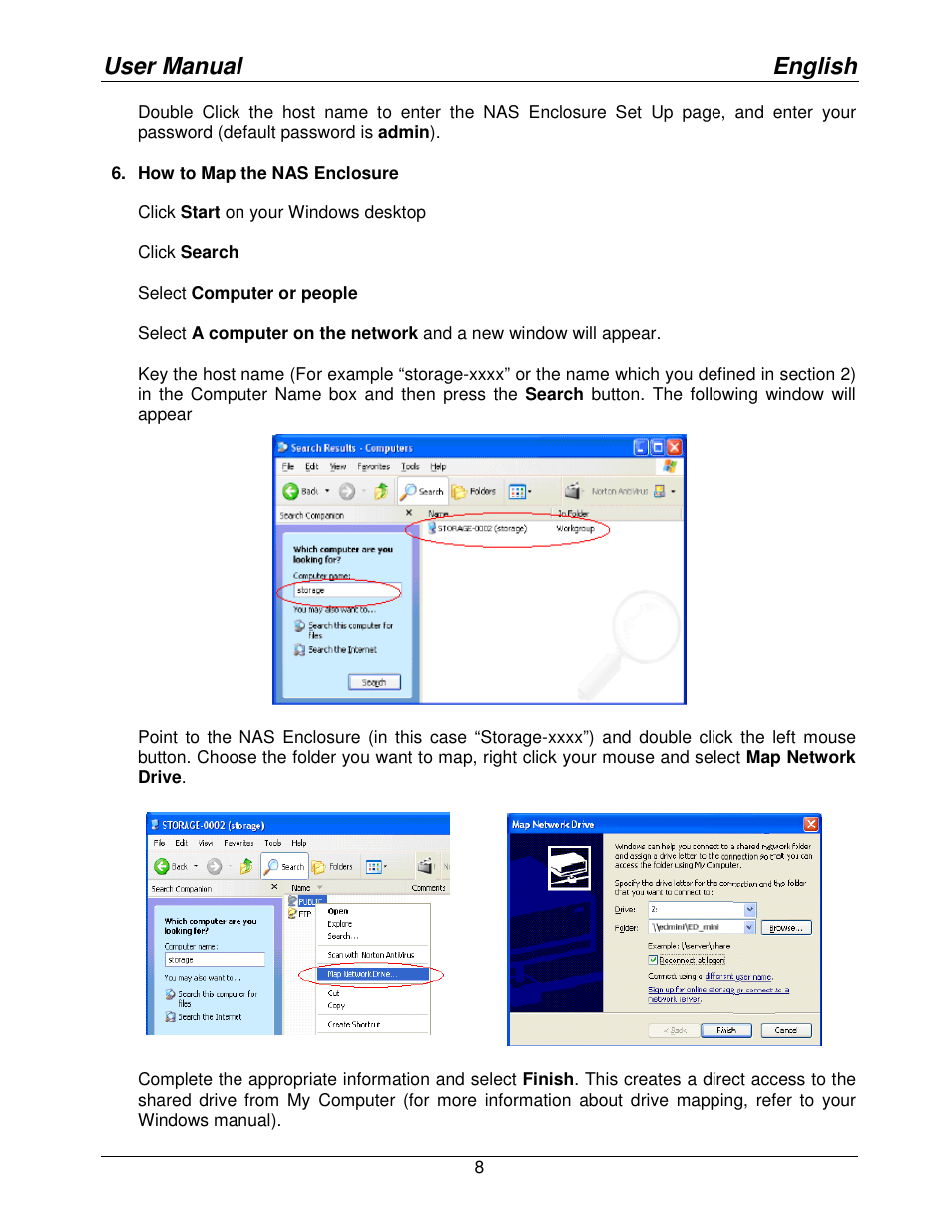 User manual english | Lindy Mini NAS Enclosure SATA & IDE 42808 User Manual | Page 10 / 24