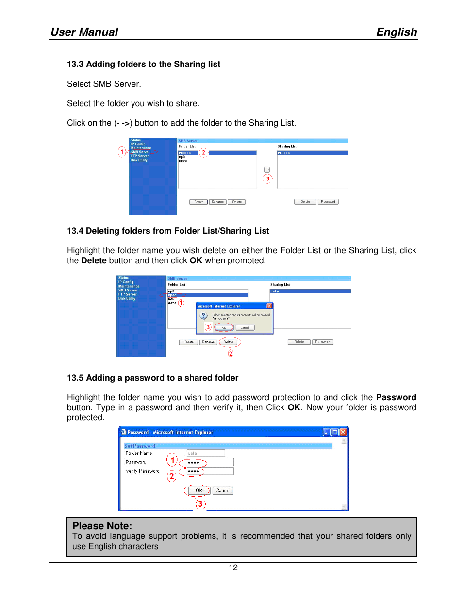 User manual english | Lindy Mini NAS Enclosure SATA & IDE 42808 User Manual | Page 14 / 24