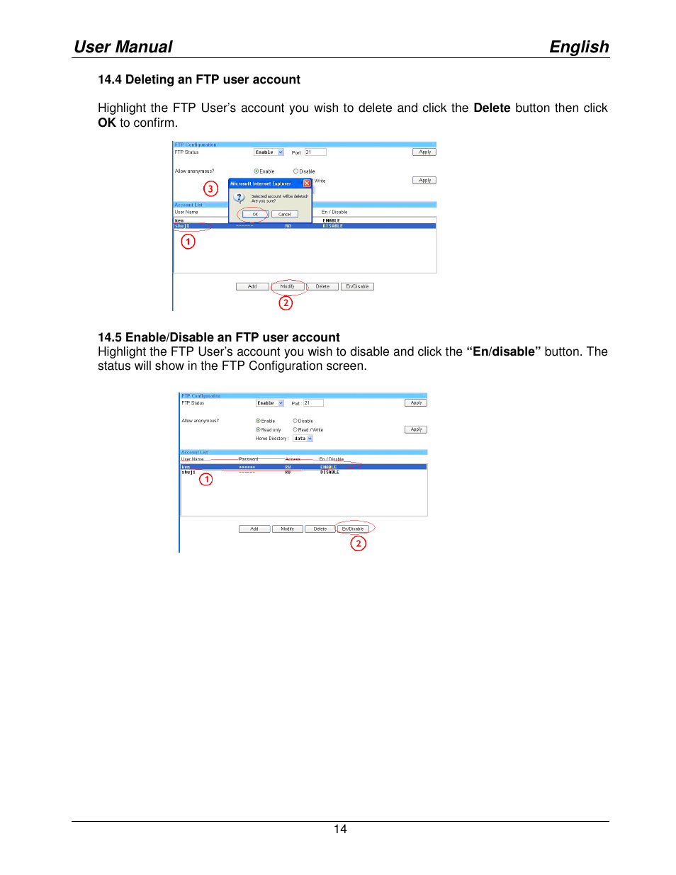 User manual english | Lindy Mini NAS Enclosure SATA & IDE 42808 User Manual | Page 16 / 24