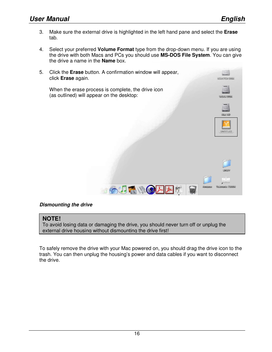 User manual english | Lindy Mini NAS Enclosure SATA & IDE 42808 User Manual | Page 18 / 24