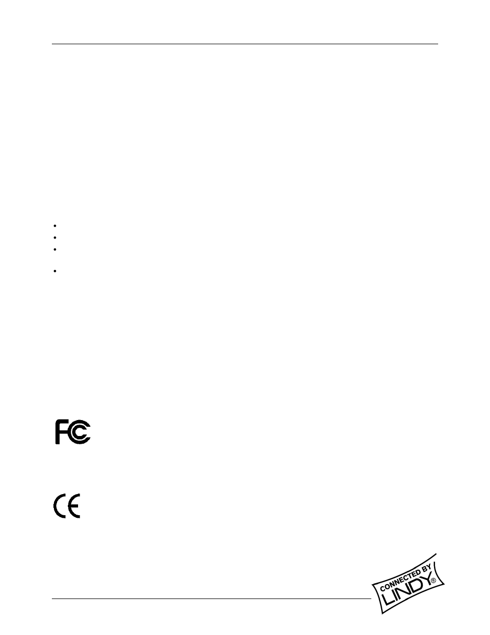 Radio frequency energy, Fcc warning | Lindy 32408 User Manual | Page 7 / 7