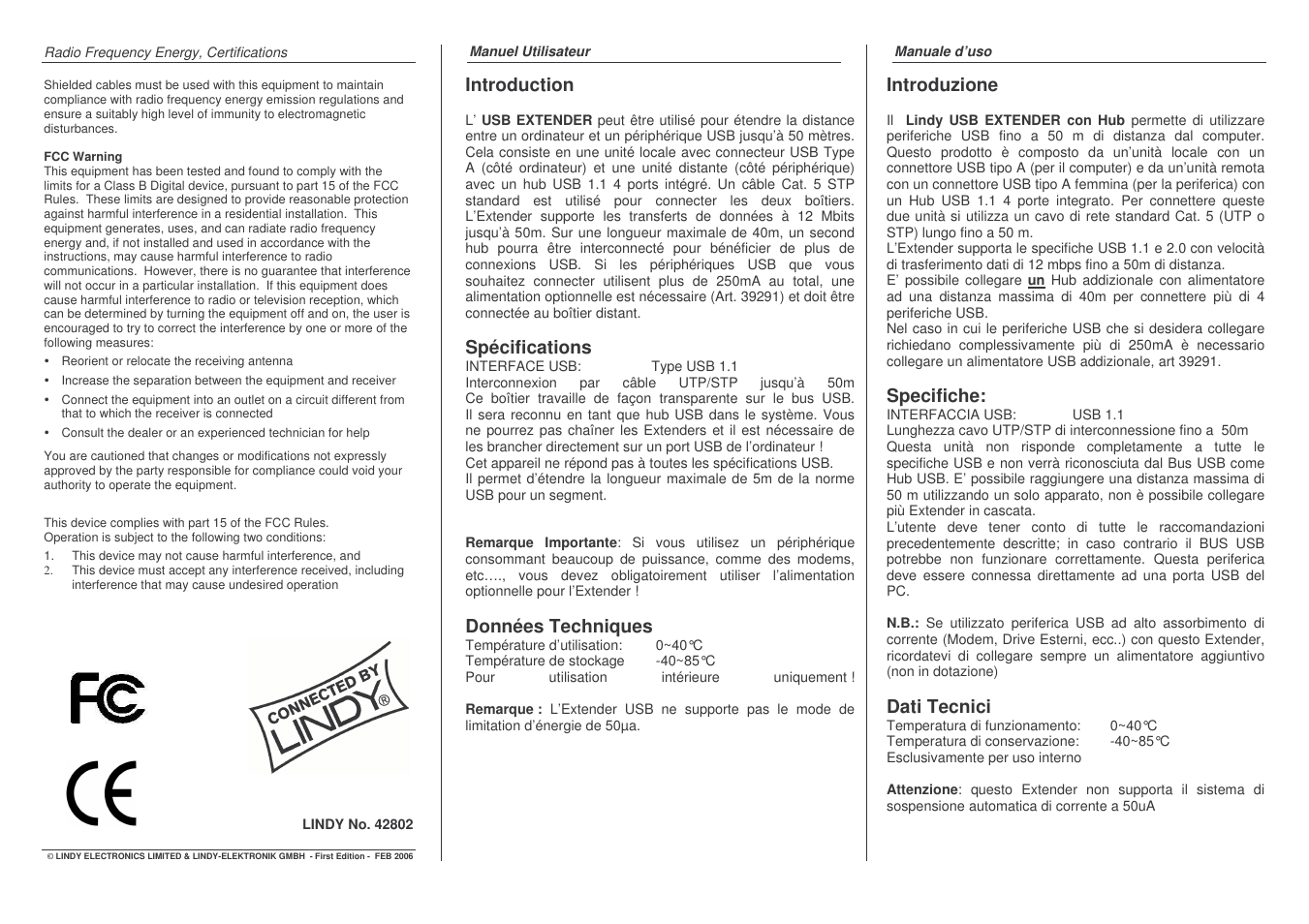 Lindy 42802 User Manual | Page 2 / 2