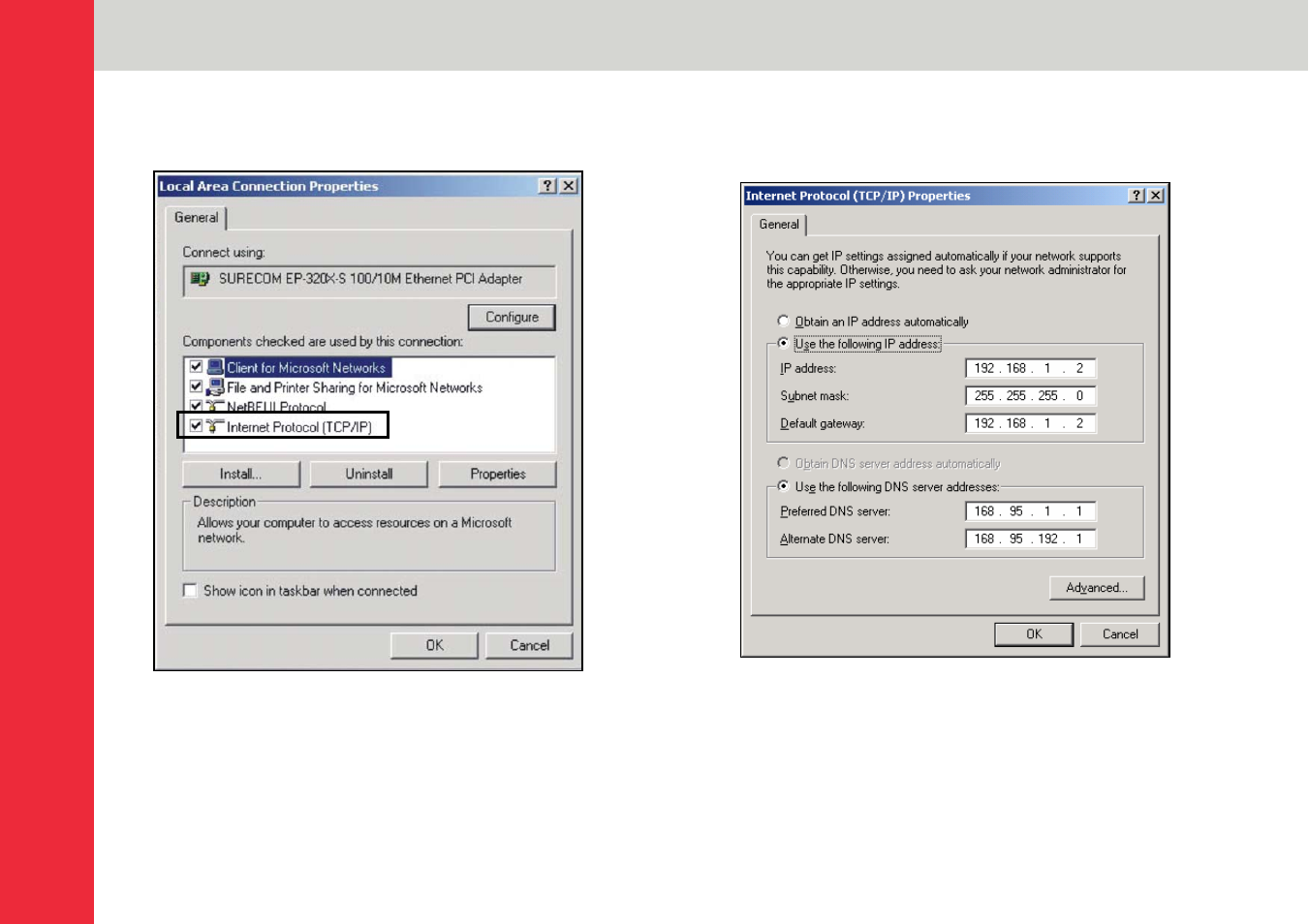 Ip protocol setup | Lindy Personal Server User Manual | Page 9 / 39