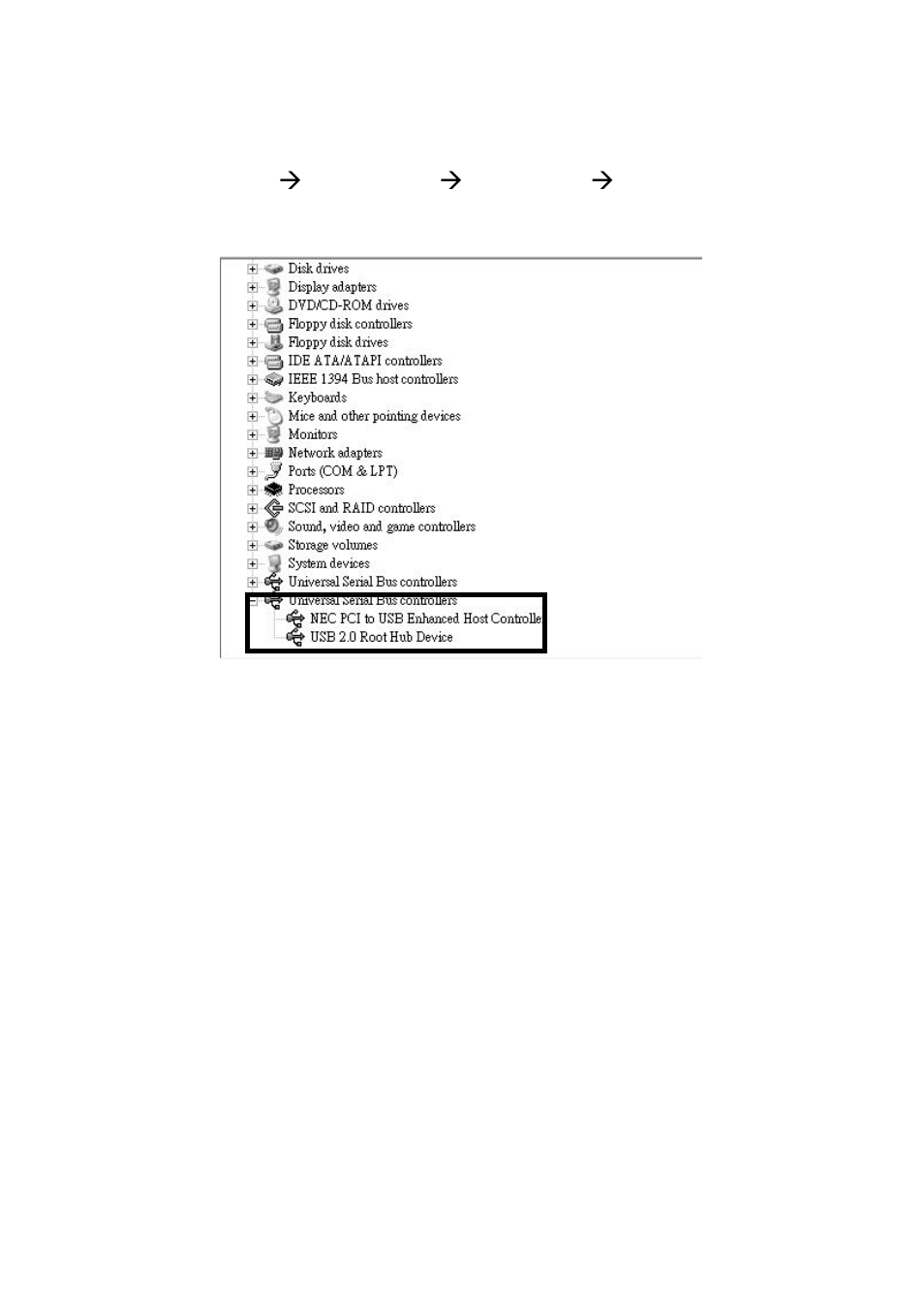 Check for the correct entry (as outlined below) | Lindy USB 2.0 4+1 Port PCI Card 51084 User Manual | Page 4 / 8