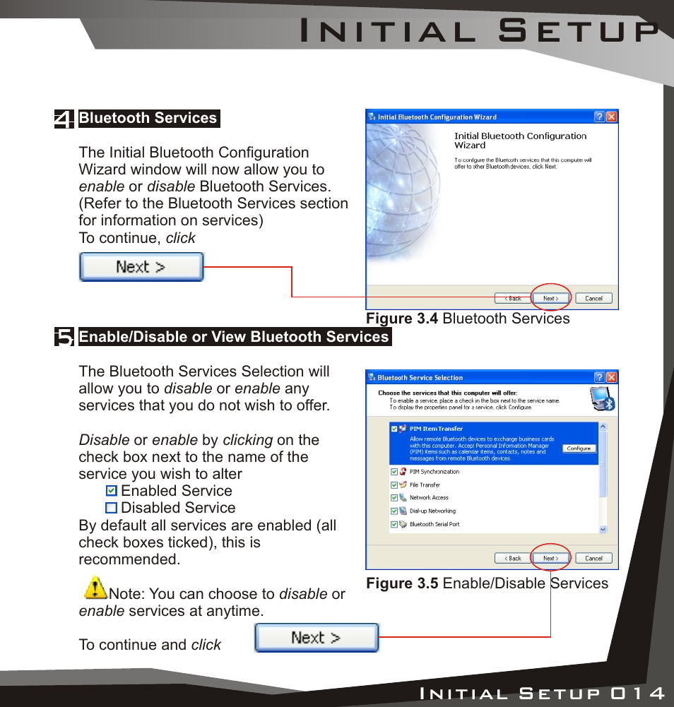 Initial setup | Lindy USB Bluetooth Adaptor User Manual | Page 13 / 33