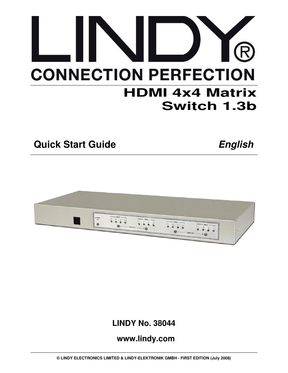 Lindy 38044 User Manual | 4 pages