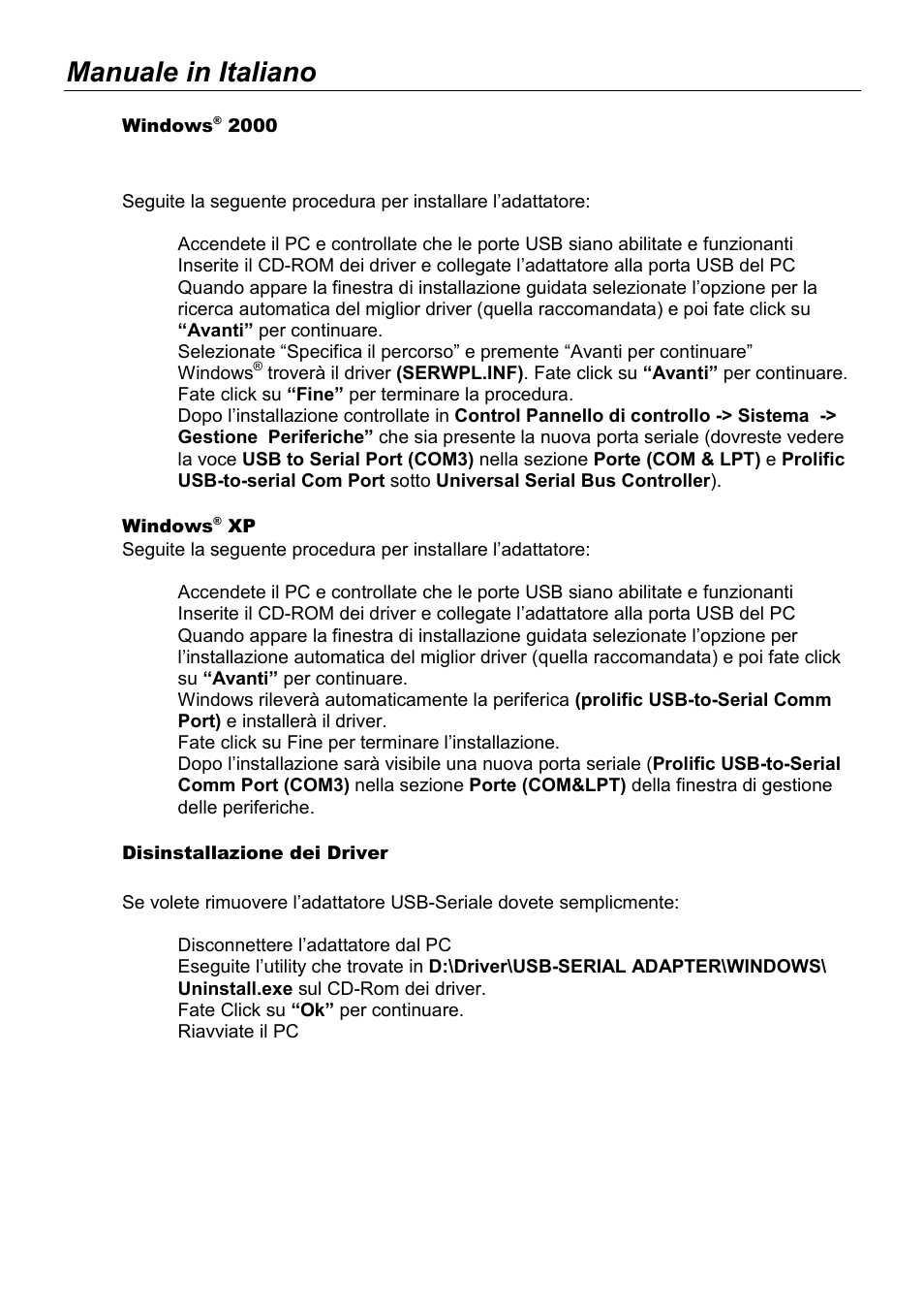 Manuale in italiano | Lindy 42856 User Manual | Page 25 / 27