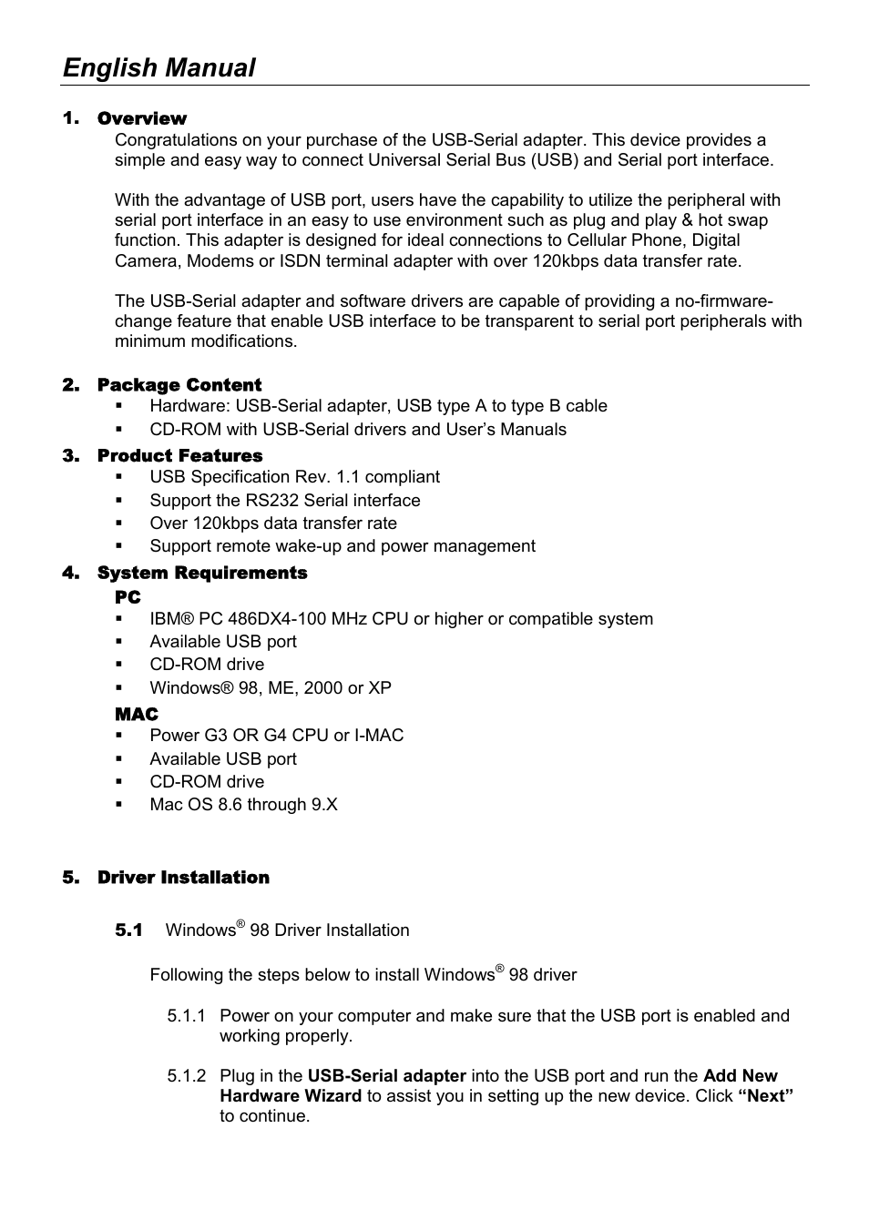 English manual | Lindy 42856 User Manual | Page 3 / 27