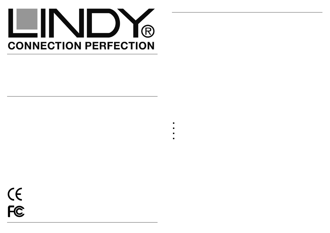 Lindy CONNECTION PERFECTION 32827 User Manual | 9 pages