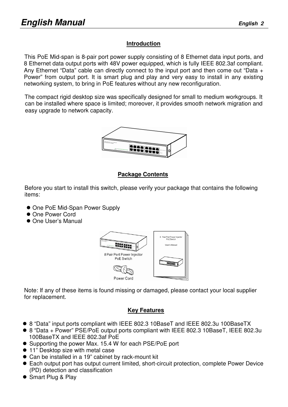 English manual | Lindy 25058 User Manual | Page 2 / 5