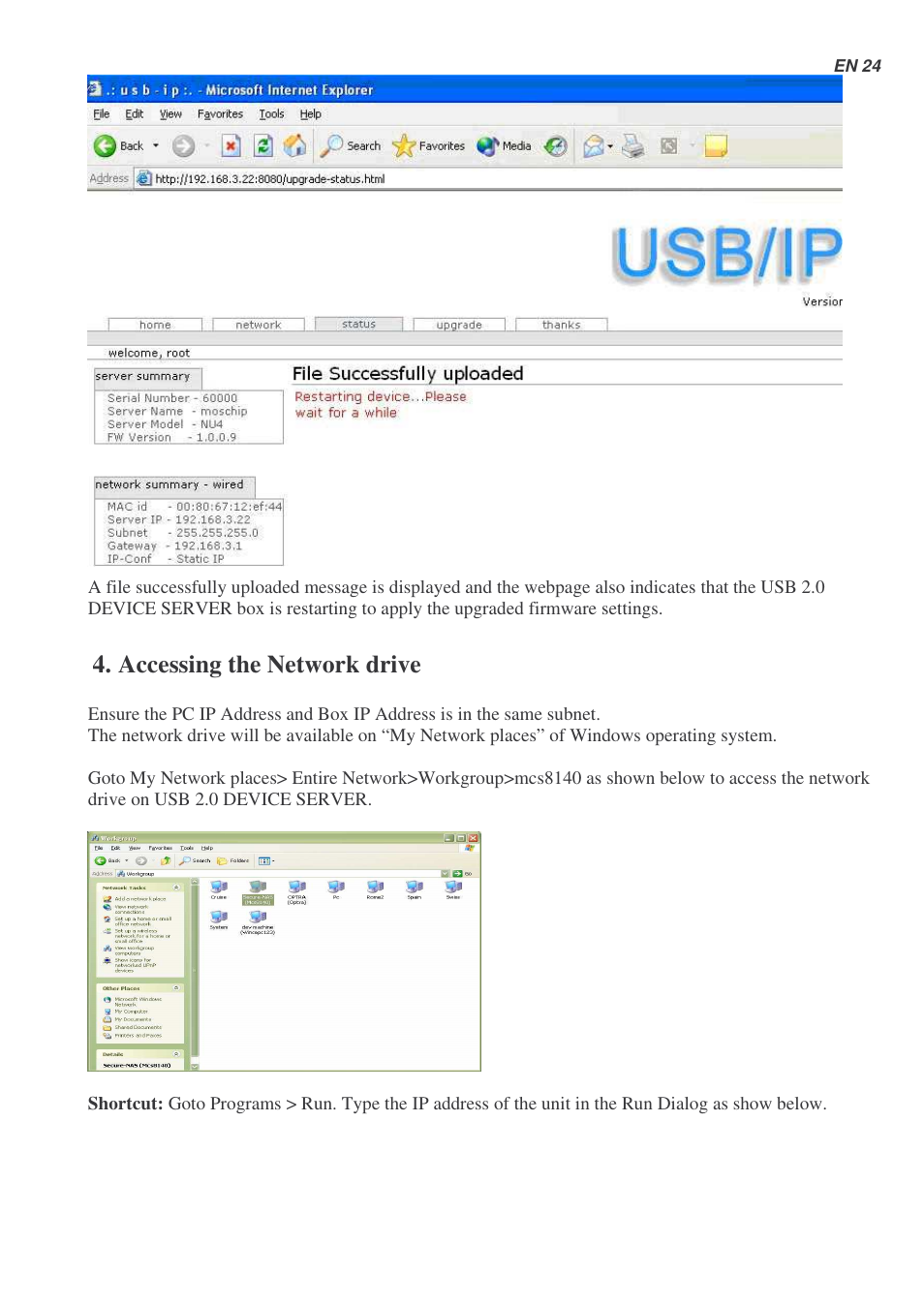 Accessing the network drive | Lindy 42829 User Manual | Page 24 / 26