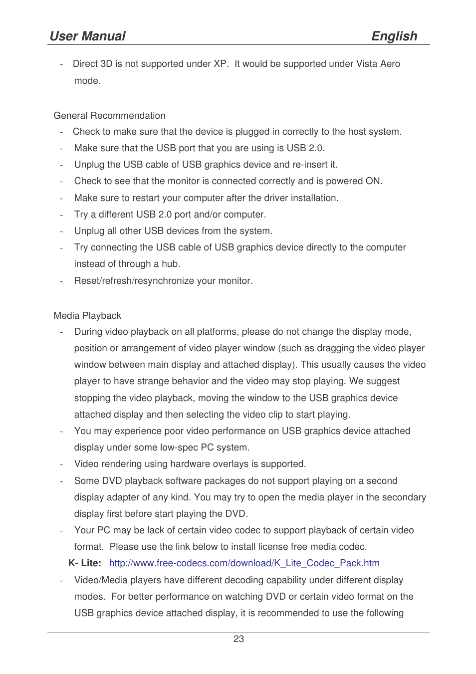 User manual english | Lindy 42799 User Manual | Page 23 / 25