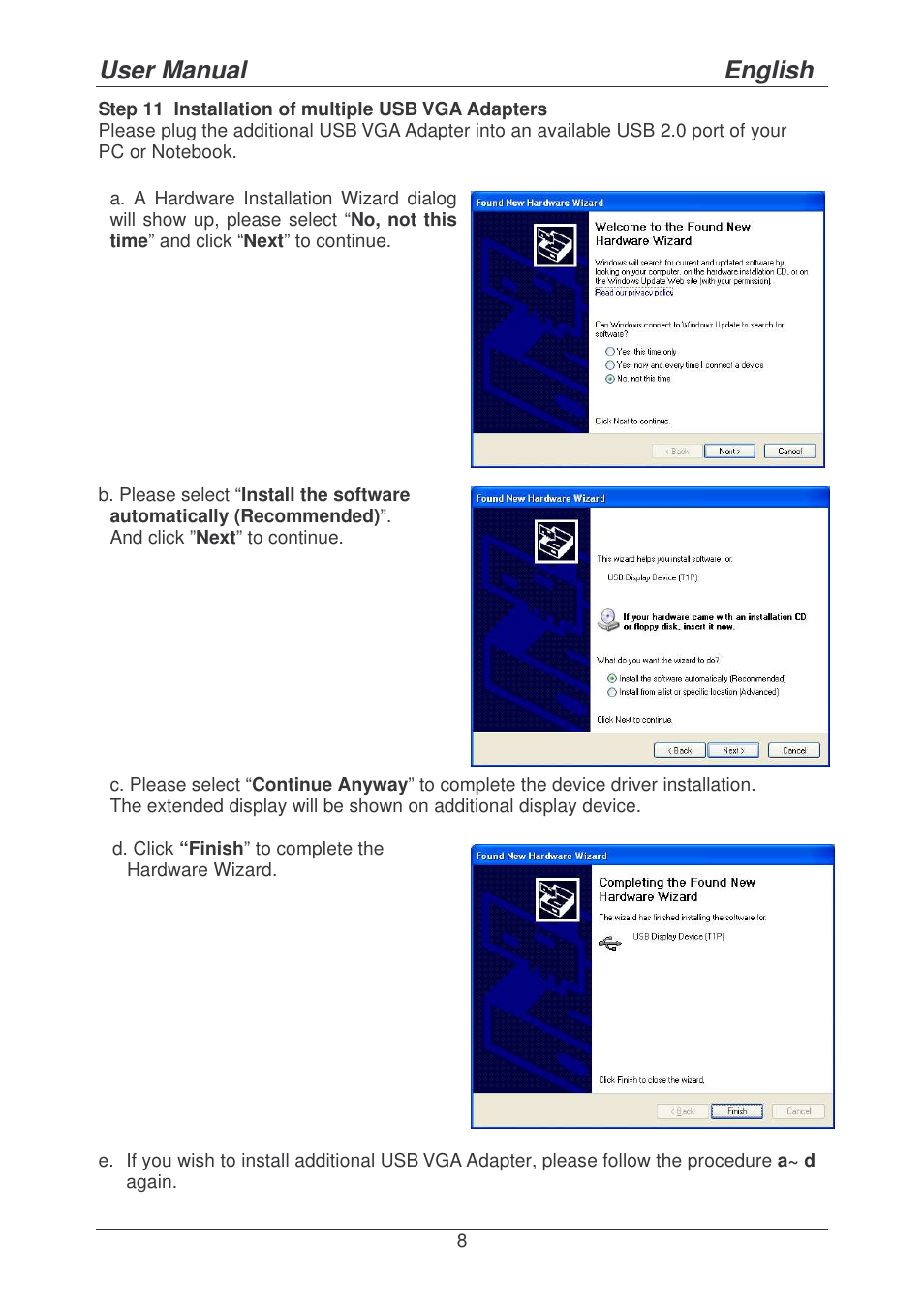 User manual english | Lindy 42799 User Manual | Page 8 / 25