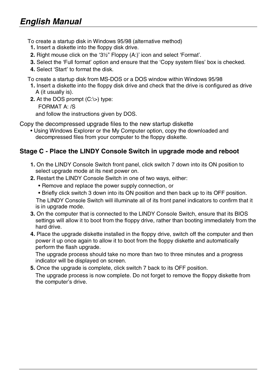 English manual | Lindy No. 39123 User Manual | Page 13 / 14