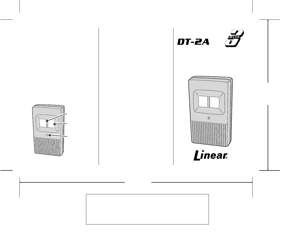 Linear DT-2A User Manual | 2 pages