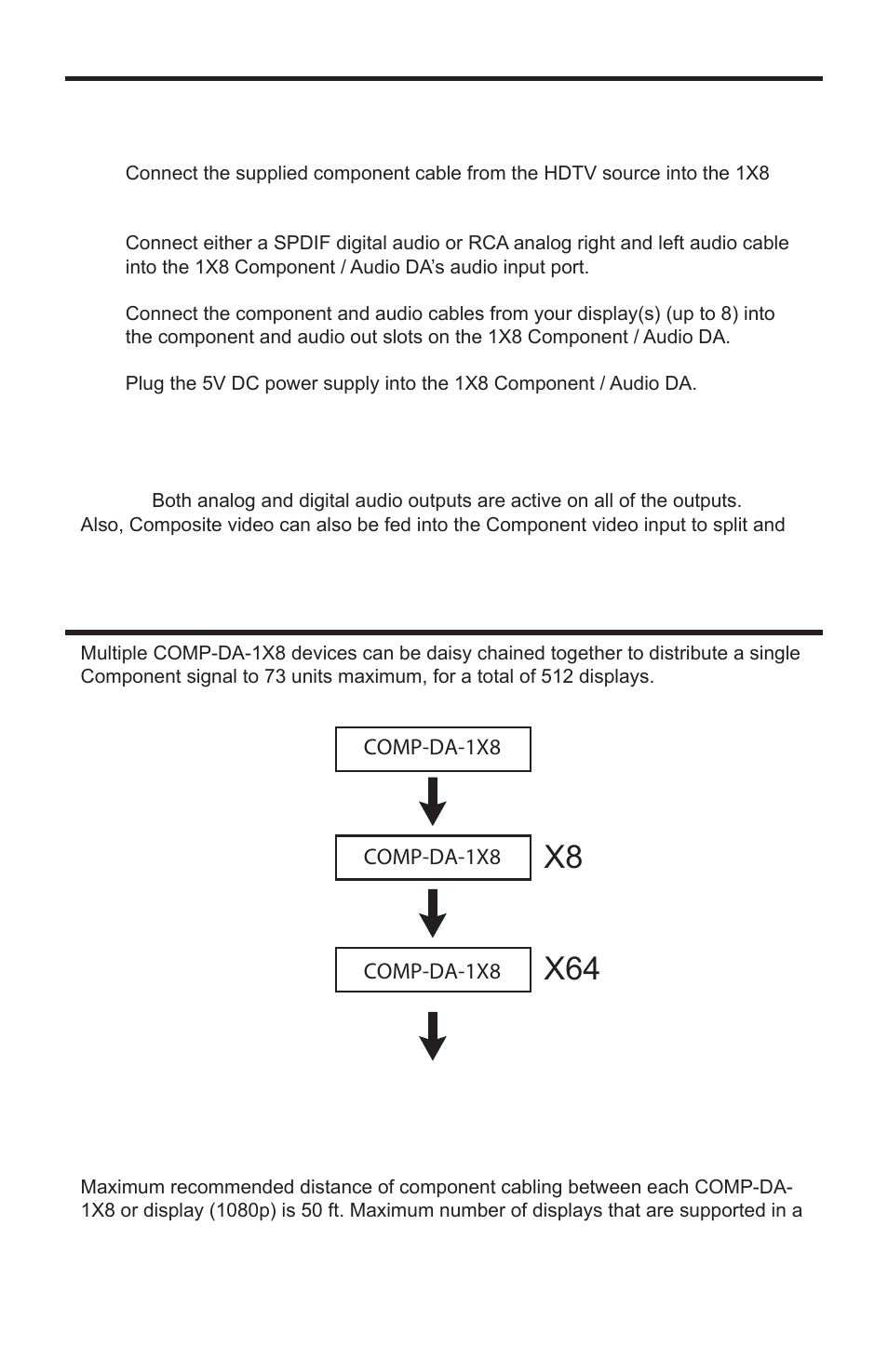 Linear COMP-DA-1X8 User Manual | Page 8 / 16