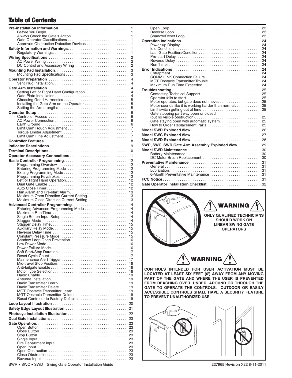 Linear SWR User Manual | Page 2 / 34
