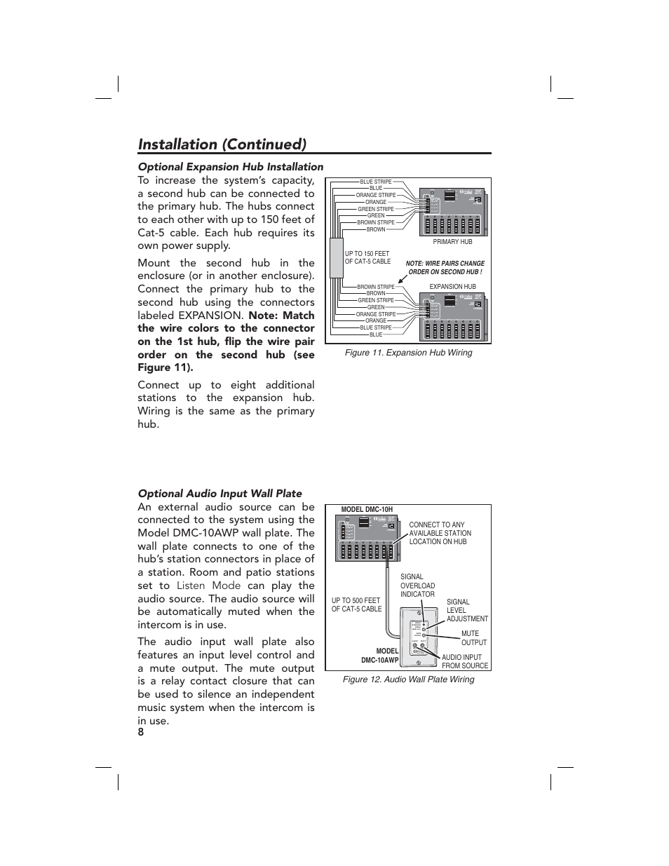 Installation (continued), Dmc-10awp | Linear M&S DMC-10RS User Manual | Page 10 / 22