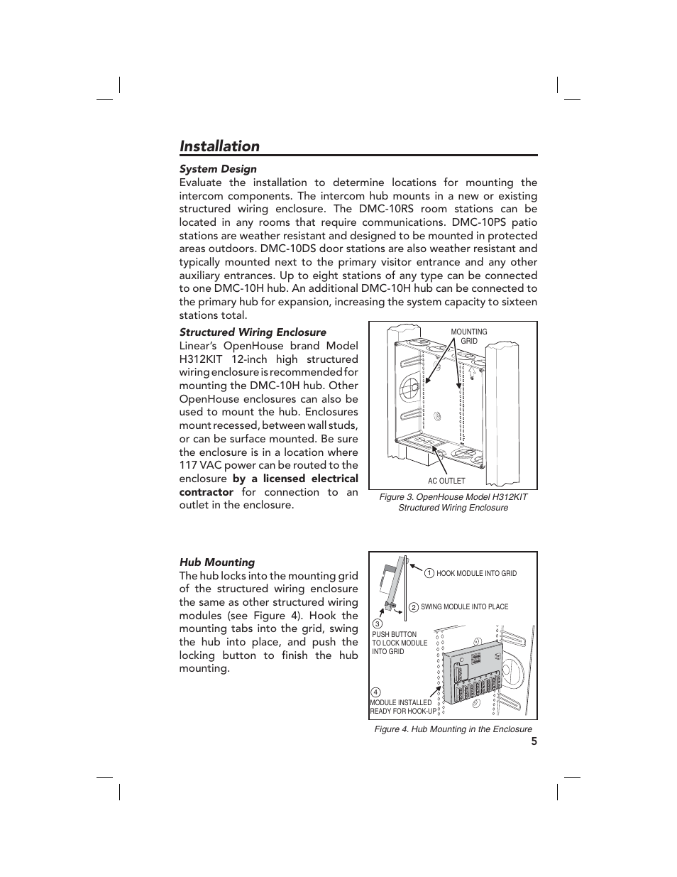 Installation | Linear M&S DMC-10RS User Manual | Page 7 / 22