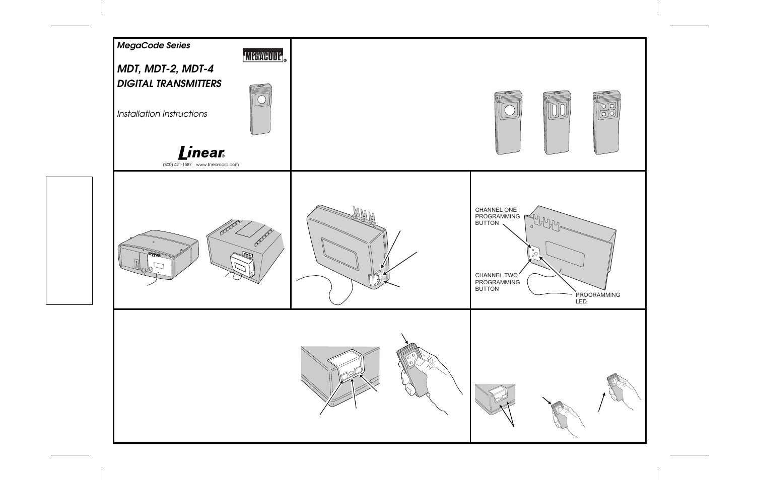 Linear MDT-2 User Manual | 2 pages