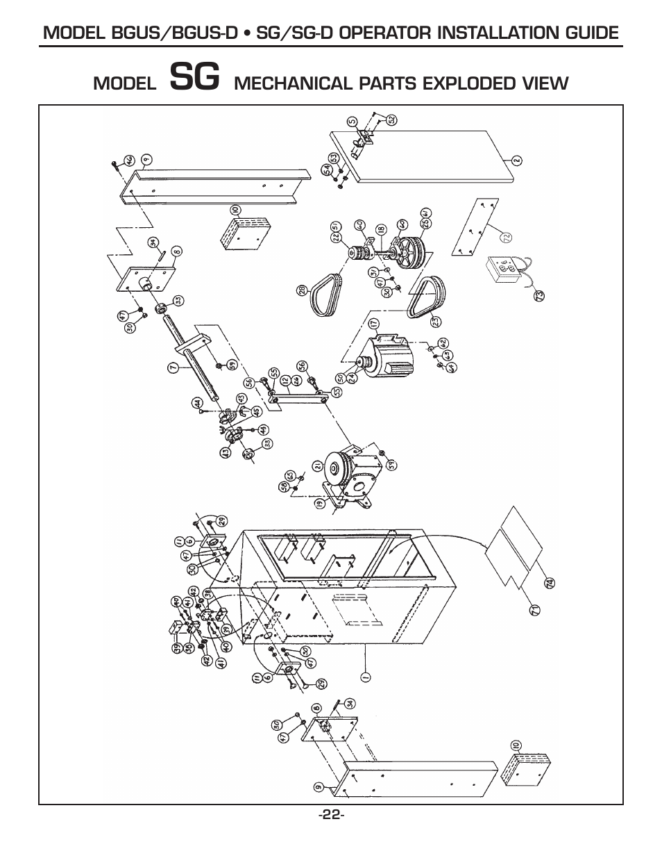 Linear SG-D User Manual | Page 22 / 32