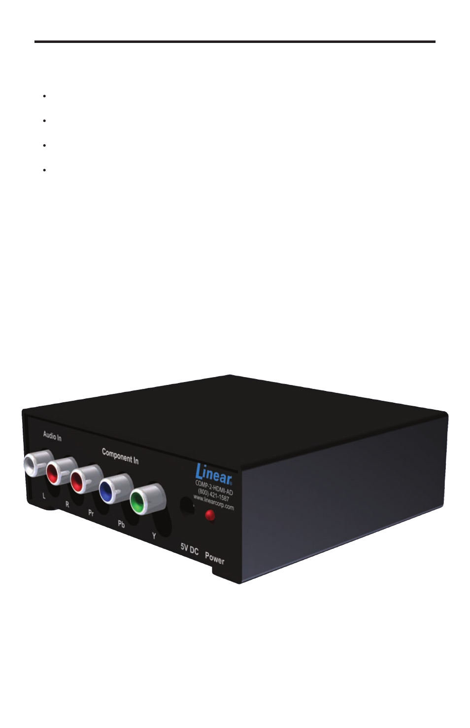 Features | Linear COMP-2-HDMI-AD User Manual | Page 6 / 12