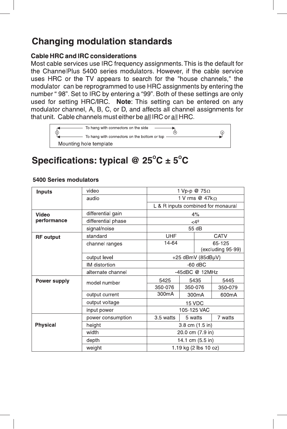 Linear CHANNEL PLUS 5435 User Manual | Page 7 / 8