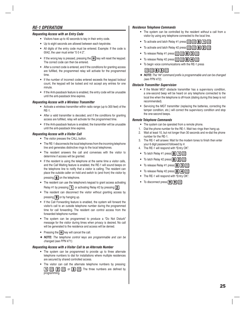 Re-1 operation | Linear RE-1 User Manual | Page 27 / 32