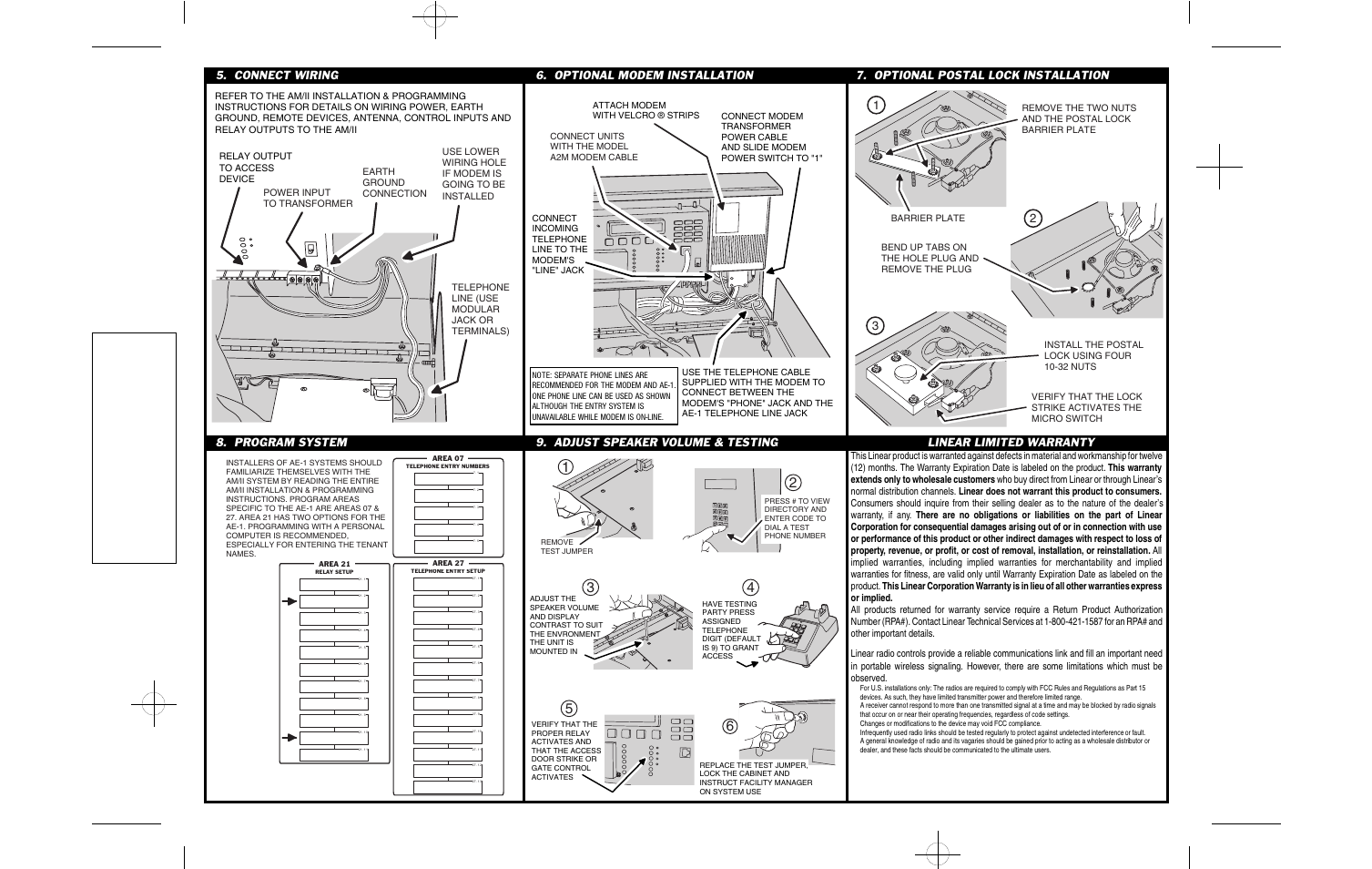 Linear AE-1 User Manual | Page 2 / 2