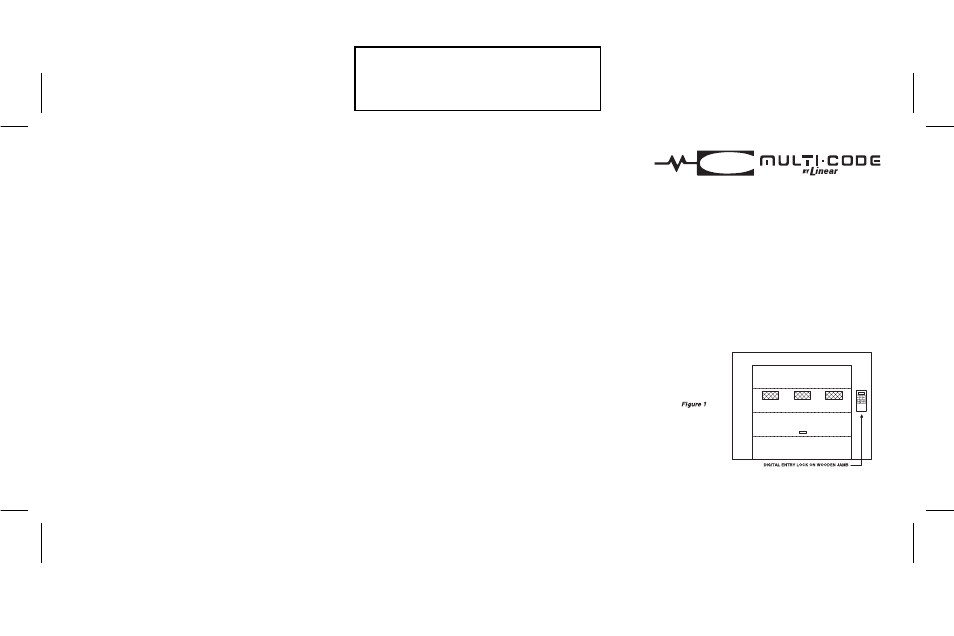 Linear MULTI-CODE 4201 User Manual | 2 pages