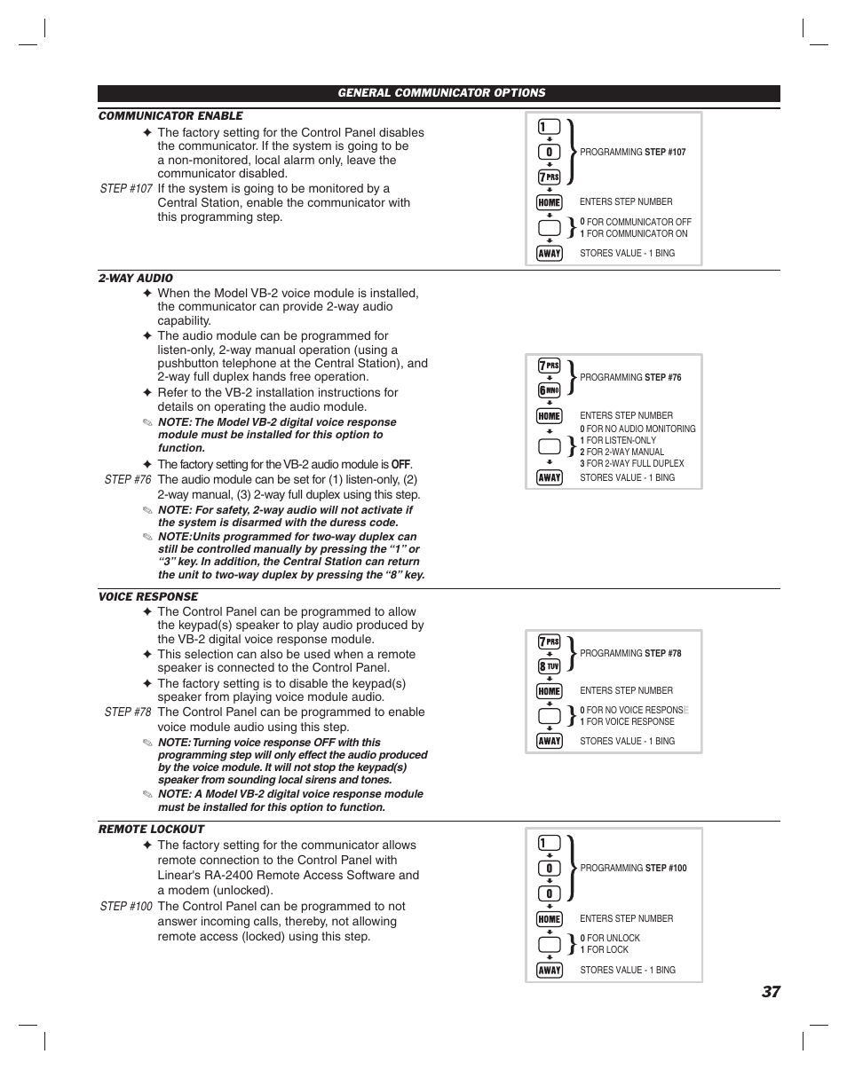 Linear DUAL 824 User Manual | Page 39 / 48