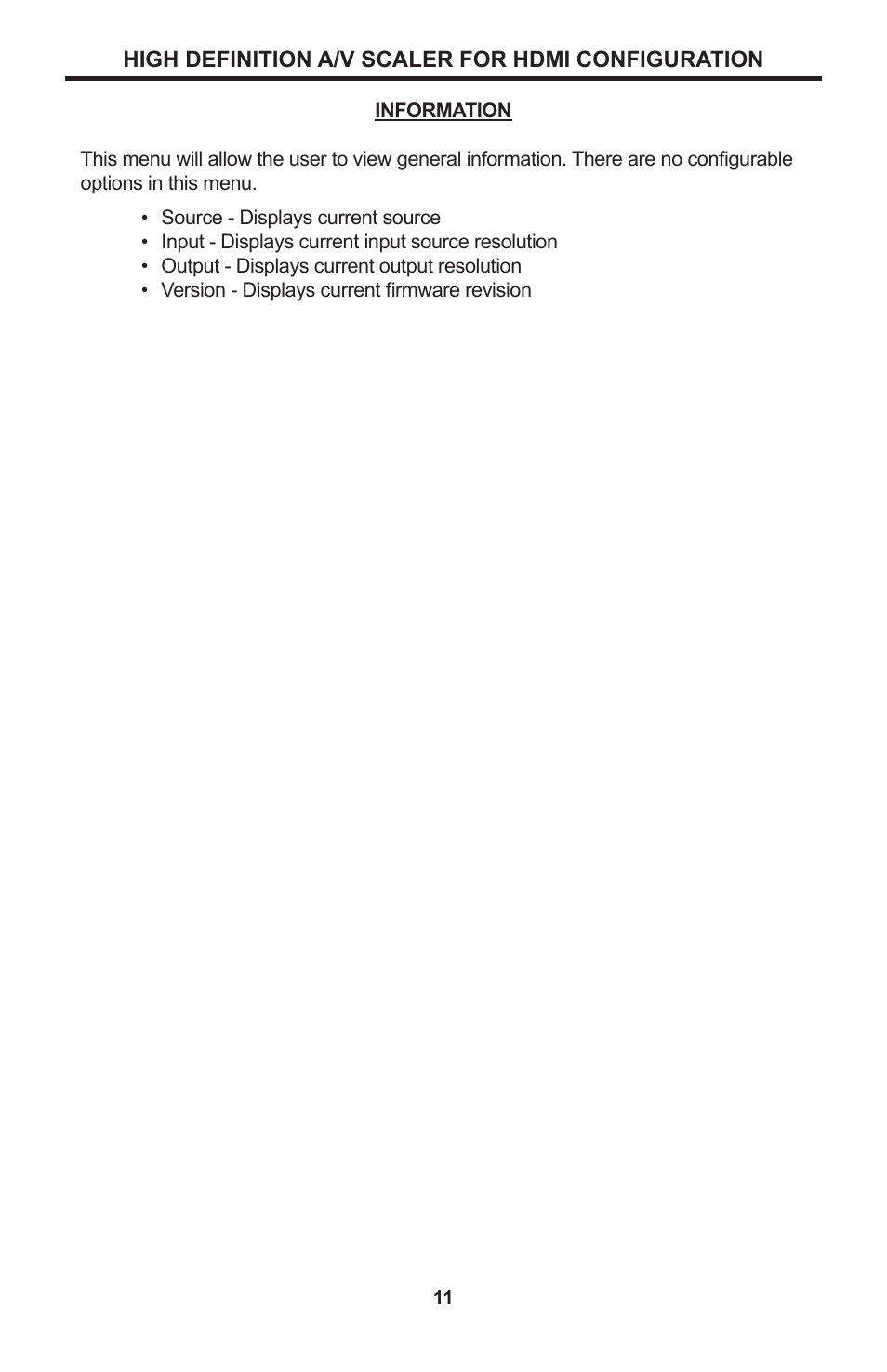 Linear High Definition A/V Scaler for HDMI SCALER-2-1080P User Manual | Page 15 / 24