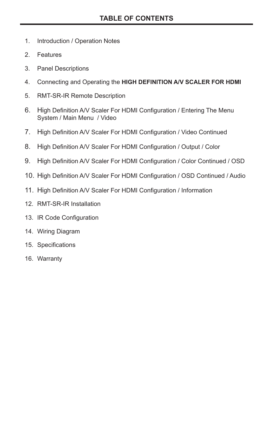 Linear High Definition A/V Scaler for HDMI SCALER-2-1080P User Manual | Page 4 / 24