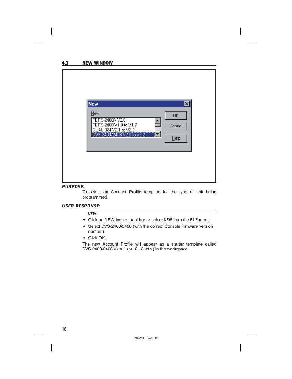 1 new window | Linear REMOTE ACCESS SOFTWARE DVS-1200 User Manual | Page 18 / 48