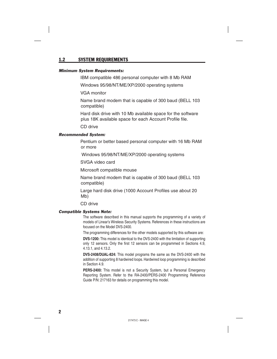 Linear REMOTE ACCESS SOFTWARE DVS-1200 User Manual | Page 4 / 48