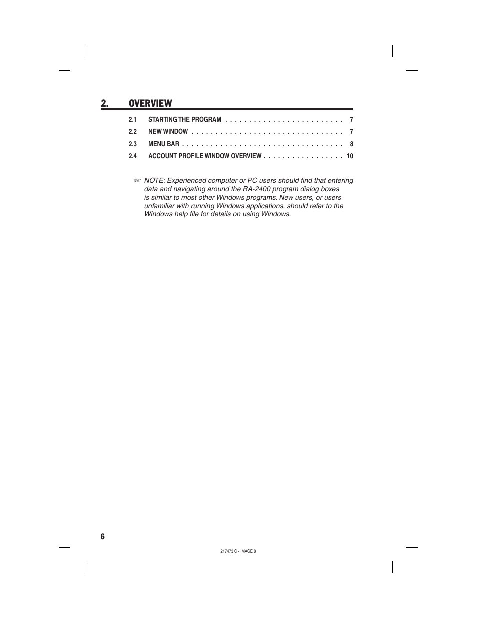 Overview | Linear REMOTE ACCESS SOFTWARE DVS-1200 User Manual | Page 8 / 48
