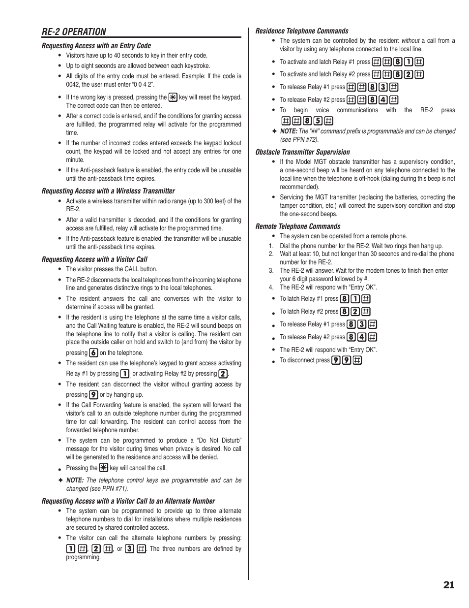 Re-2 operation | Linear RE-2 User Manual | Page 23 / 28