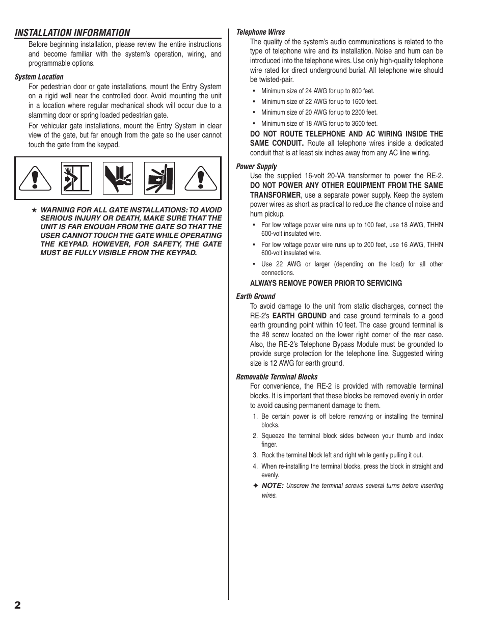 Linear RE-2 User Manual | Page 4 / 28