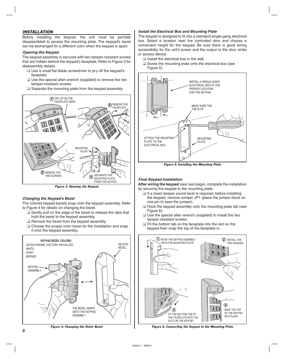 Installation | Linear ACCESS AK-21 User Manual | Page 4 / 8