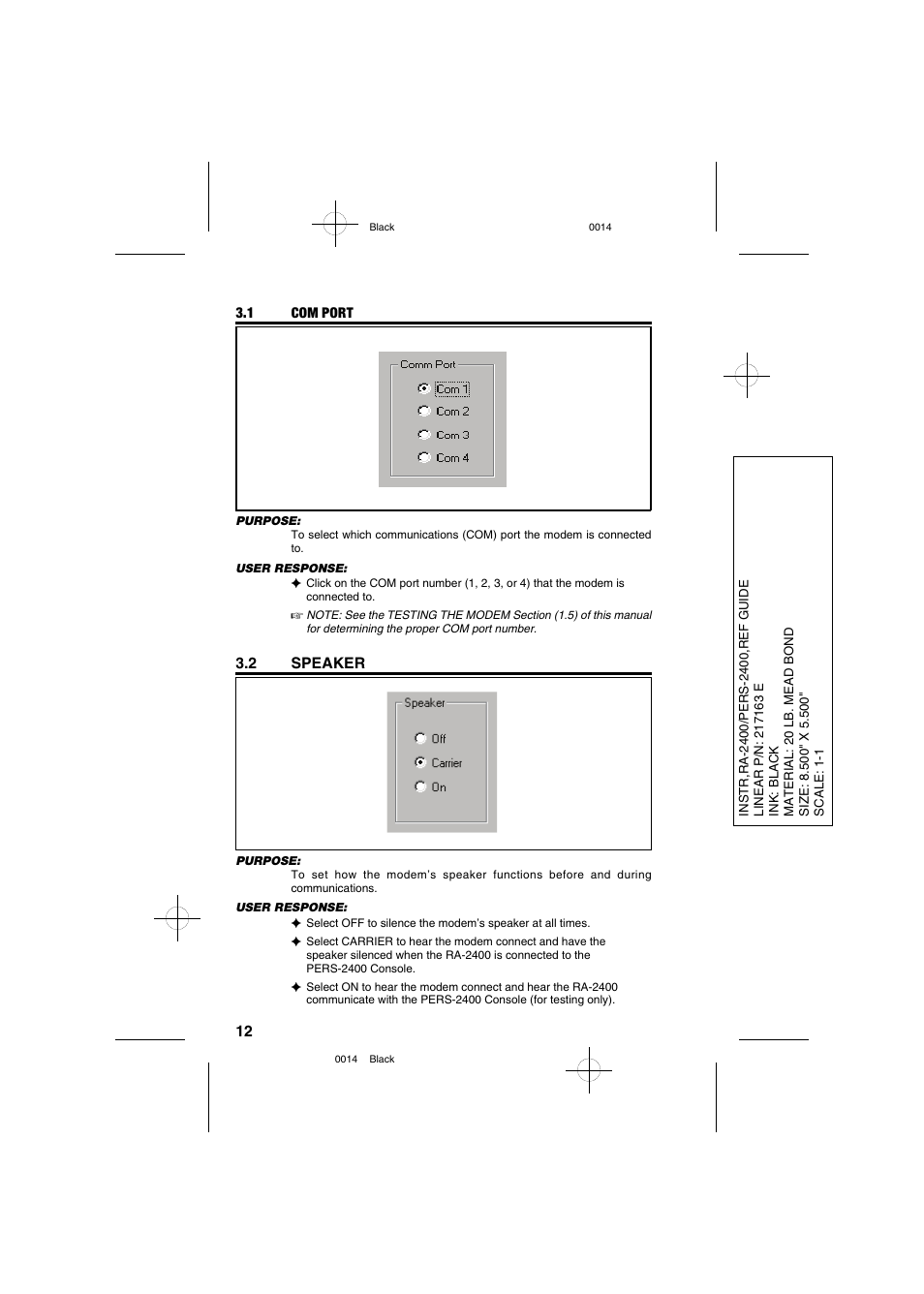 Linear PERS-2400 PERSONAL EMERGENCY REPORTING SYSTEM RA-2400 User Manual | Page 14 / 40