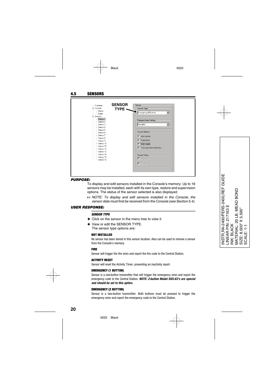 Linear PERS-2400 PERSONAL EMERGENCY REPORTING SYSTEM RA-2400 User Manual | Page 22 / 40