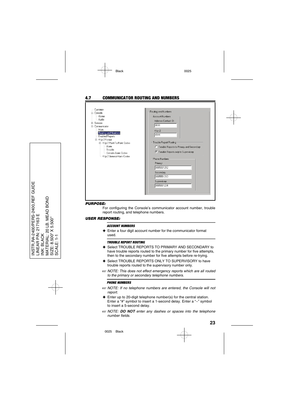 Linear PERS-2400 PERSONAL EMERGENCY REPORTING SYSTEM RA-2400 User Manual | Page 25 / 40